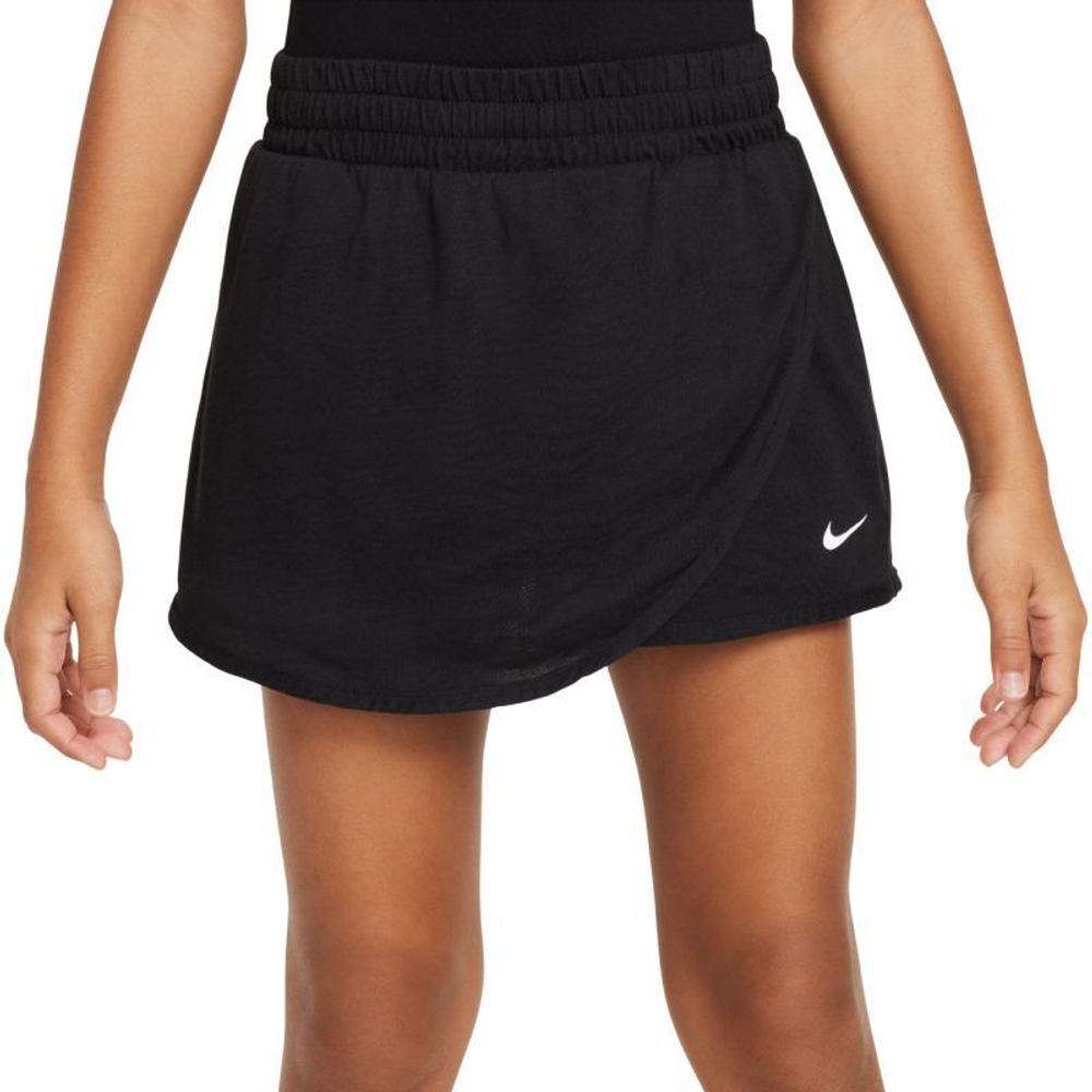 Детские шорты Nike Girls Breezy Mid-Rise - black/white