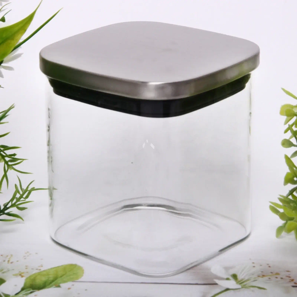 Банка стеклянная 450мл «Хай-Тек» с металлической крышкой