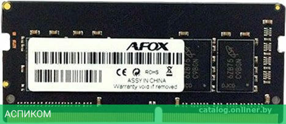 Оперативная память AFOX 16GB DDR4 PC4-21300 (AFSD416FS1P)
