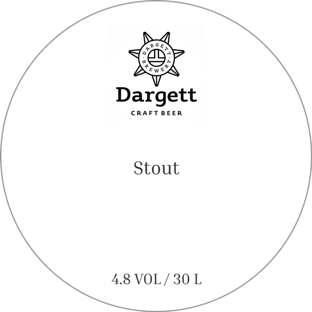 Пиво Даргетт Стаут / Dargett Stout 30л - кег