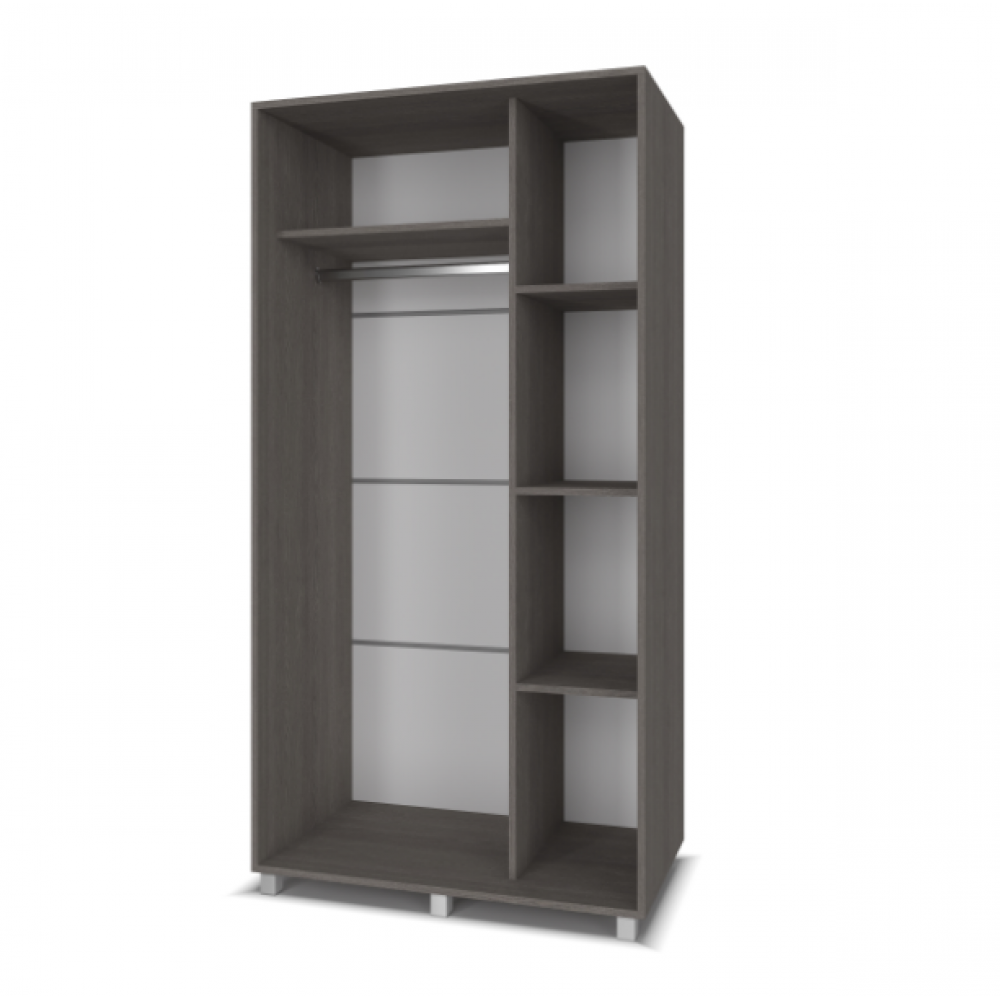 Шкаф-купе "Премьер" (анкор темный/анкор светлый) ЛДСП MODERN