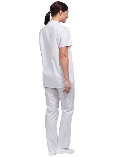 Костюм женский "Буланже" (белый/бежевый кант)