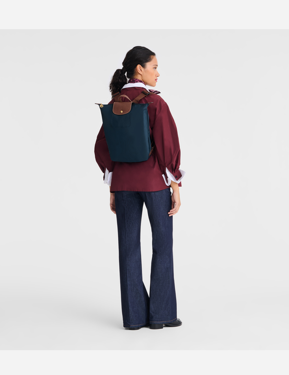 Longchamp Backpack M Le Pliage Navy (10284089P68)