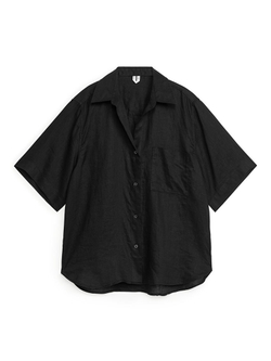 ARKEТ ЛЬНЯНАЯ РУБАШКА, ЧЕРНЫЙ