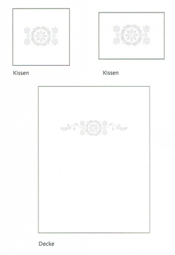 Наволочка 50х75 Christian Fischbacher Luxury Nights Crystal 357 Швейцария схема