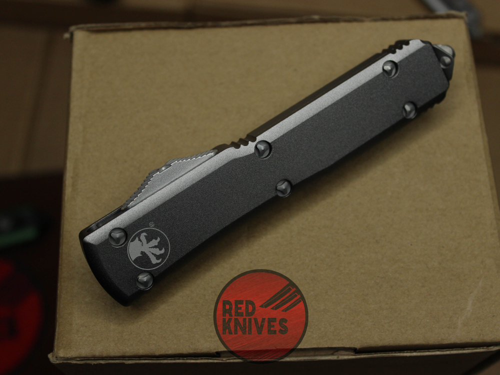 Нож Microtech Ultratech Tanto T/E A+++ - серая рукоять, клинок апокалиптик