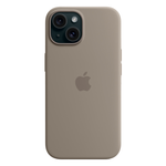 Силиконовый чехол с поддержкой MagSafe Apple Silicone Case для iPhone 15, Clay (Пепельно-коричневый)