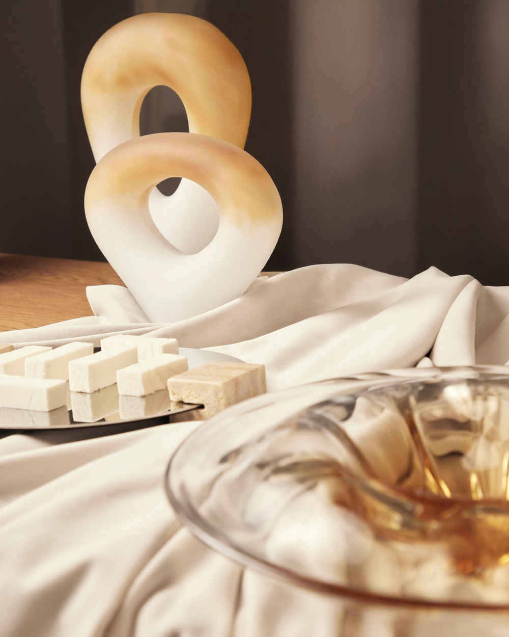 Блюдо декоративное Янтарь