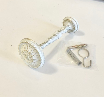 Держатель для штор Нимфея с ножкой Ост, цвет белое золото