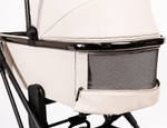 Детская коляска Peppy Tecla 3 в 1 с автокреслом Rise Milk Stone Chrome Edition (Бежевый)
