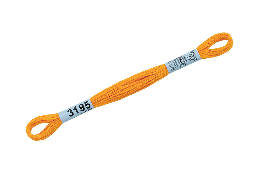 Мулине  "Gamma", 100% хлопок, 8 м, №3195