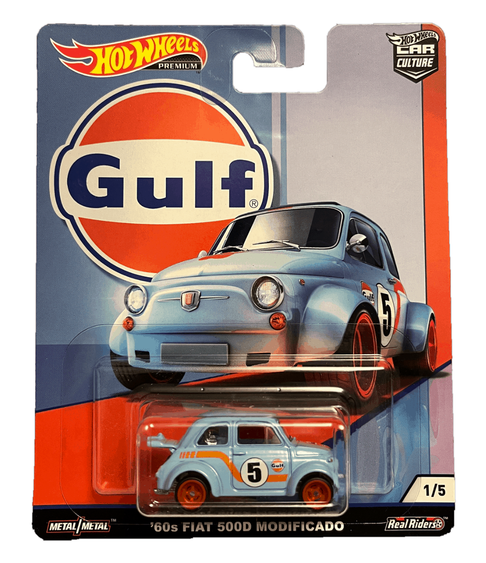 Hot Wheels Premium Car Culture '60s Fiat 500D Modificado (Gulf) (2019)
