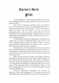 Might Is Right | Ragner Redbeard Katja Lane David Lane's wife