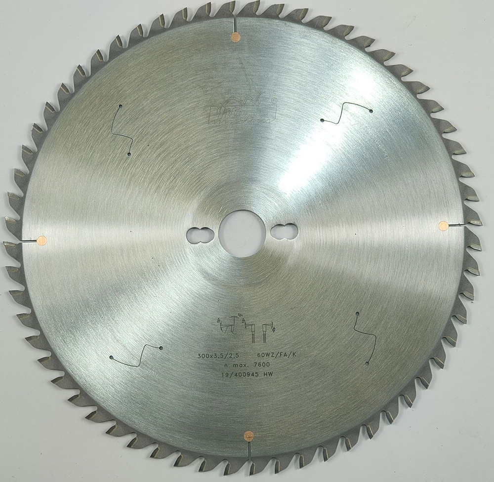 Пила дисковая TCT "Pilana" 300x3.2/2.2x30 z60 87 WZ/FA/K PLEXI