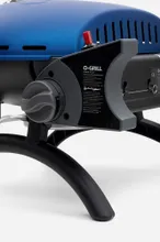 Портативный газовый гриль O-GRILL 500MT bicolor black-blue + адаптер А, 1 горелка
