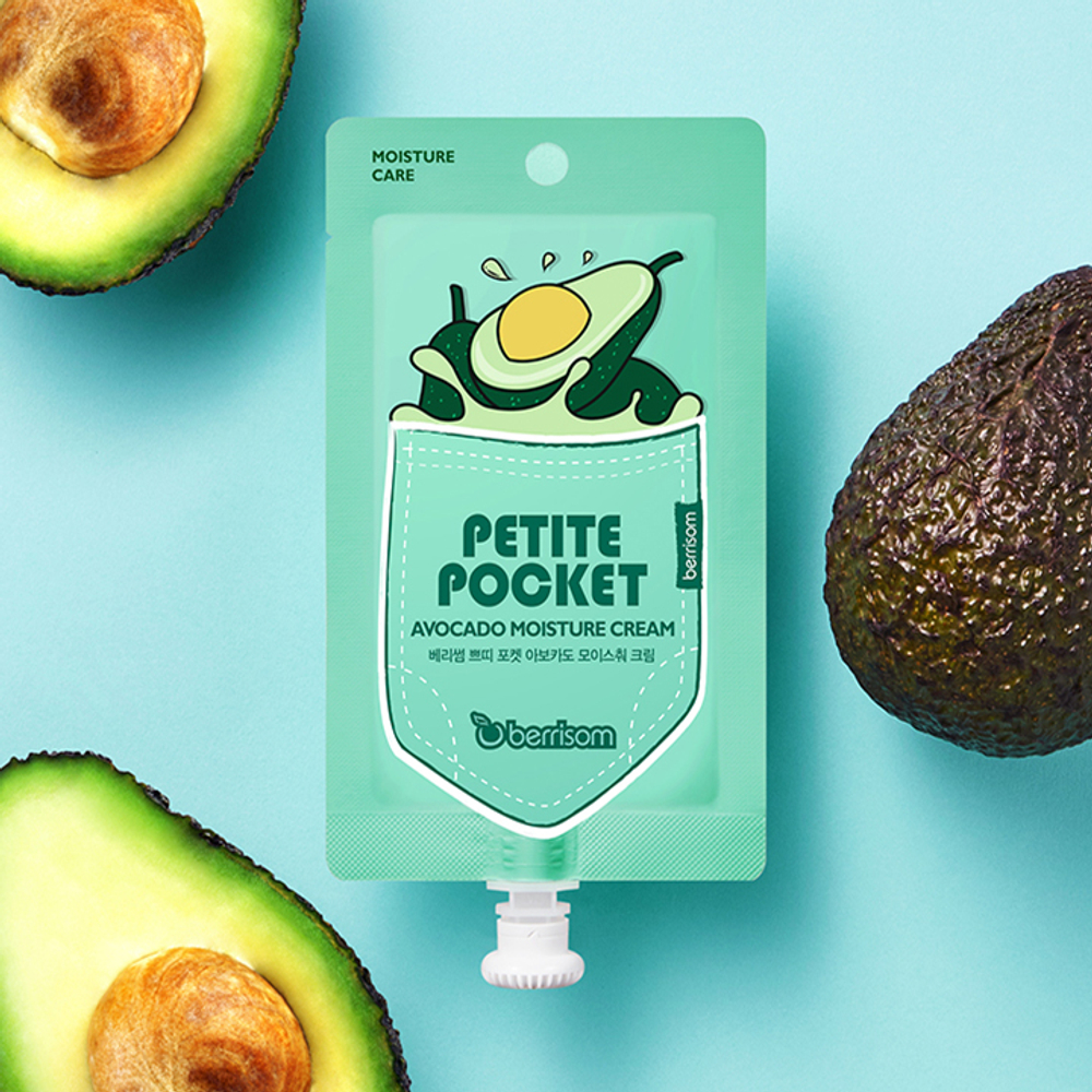Berrisom Petite Pocket Avocado Moisture Cream крем для лица с экстрактом авокадо