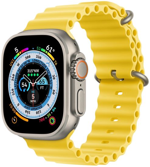 Ремешок для Apple Watch 49mm Yellow Ocean Band