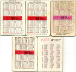 № 146 Набор из 5 переливных (стерео) Календариков . Мультфильмы СССР 1977 год.
