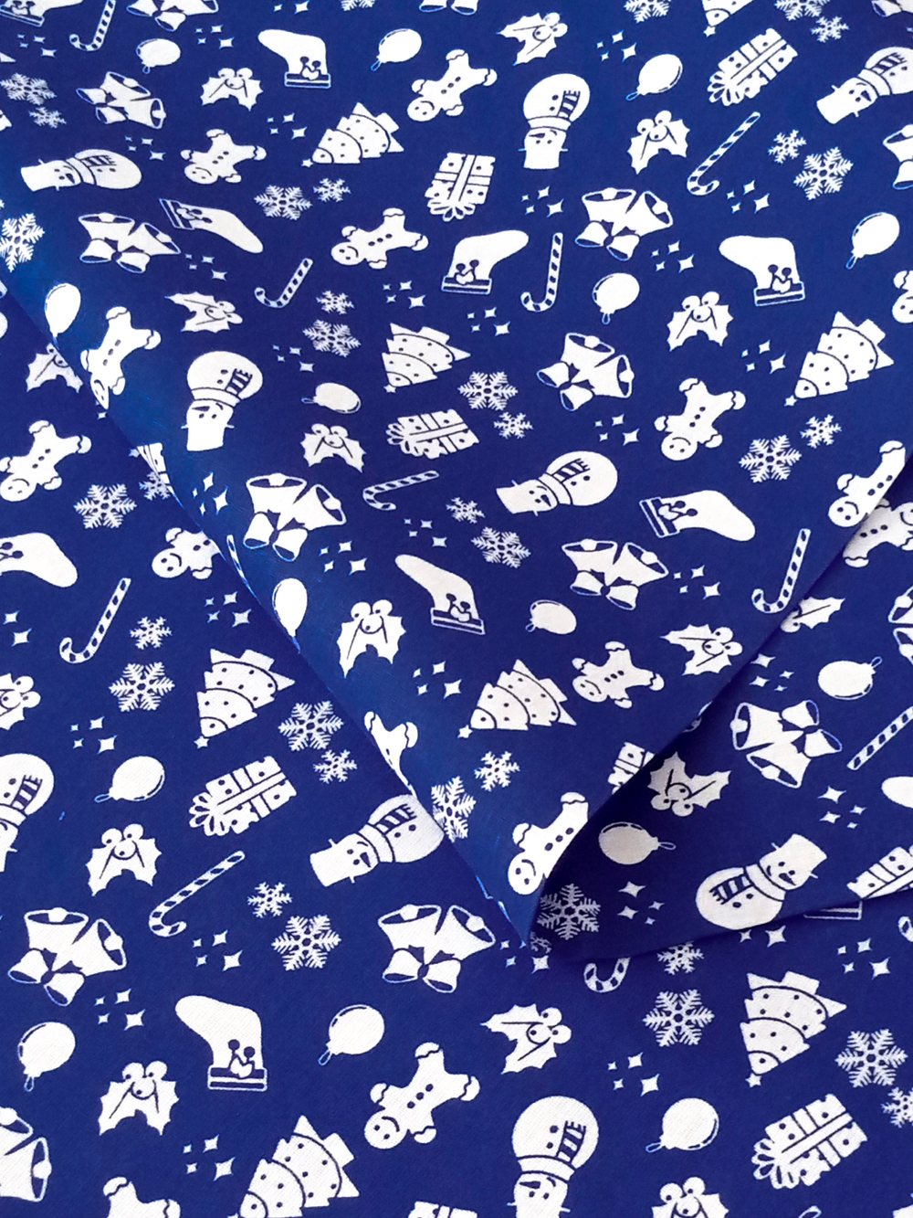 Ткань бязь плательная, рис. "Новогодний рисунок", ширина 150 см, арт. 581