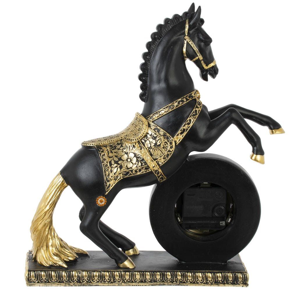 GAEM Фигурка декоративная "Лошадь" с часами (ААх1 н/п), L32 W9,5 H35 см