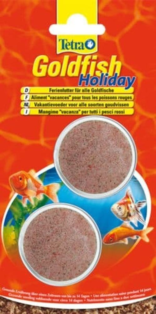 TetraGoldfish Holiday корм для золотых рыб &quot;отпуск 14 дней&quot; твердый гель 2х12 г