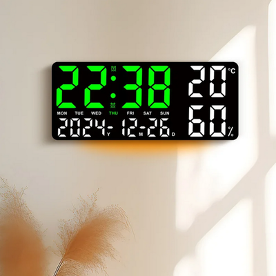 Часы-будильник настольно-настенные GH9002 Green&White