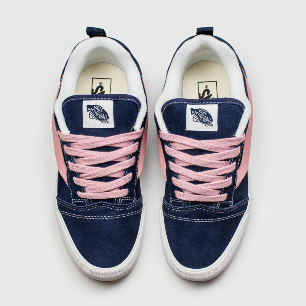 кеды Vans Knu Skool Blue / White Pink Wmns