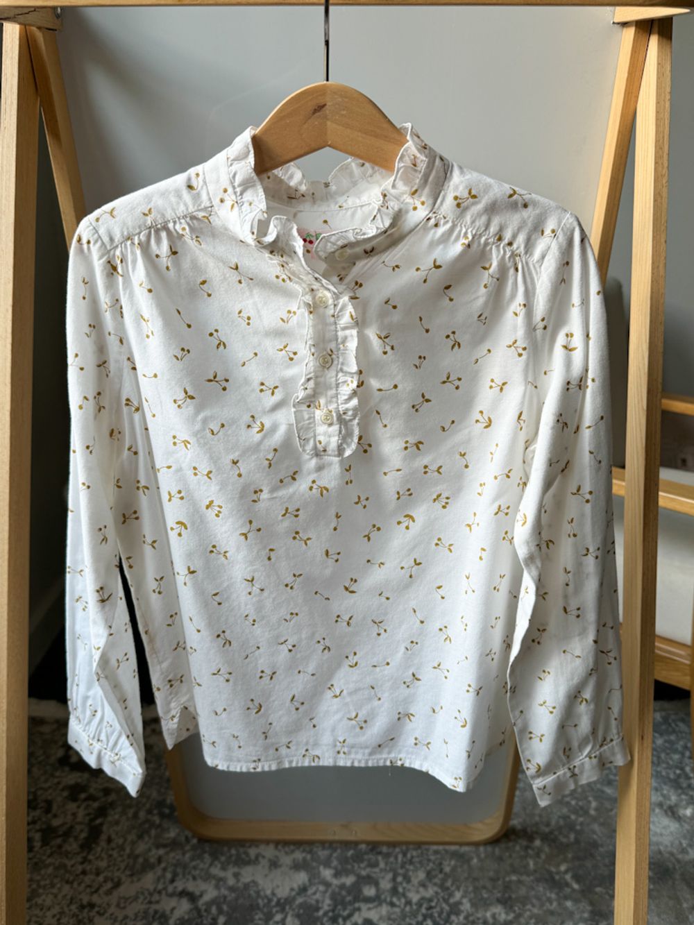 Хлопковая блузка Bonpoint, 128