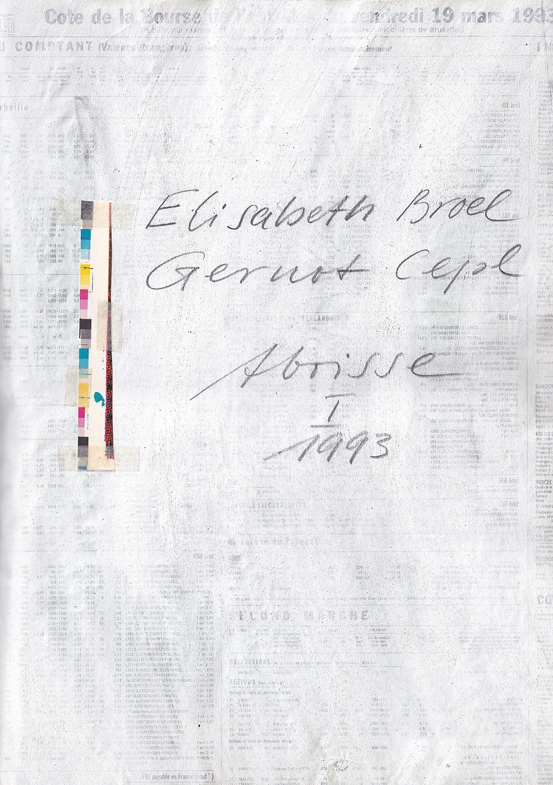 Элизабет Броэль, Гернот Цепаль. Aboisse. Т. 1. 1993: Книга коллажей