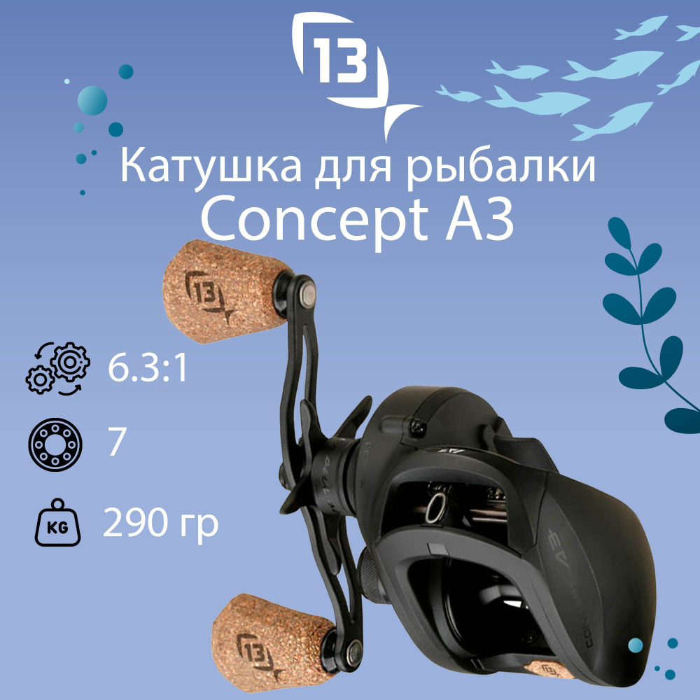 Катушка для рыбалки кастинговая 13 Fishing Concept A3 casting reel