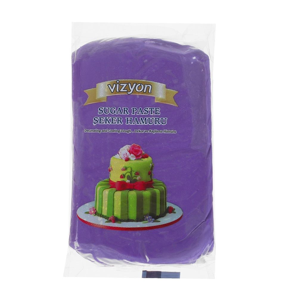 Мастика сахарная фиолетовая Vizyon, 0,5 кг