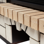 Каминокомплект Real Flame Stone STD AO с очагом Fobos Lux Brass