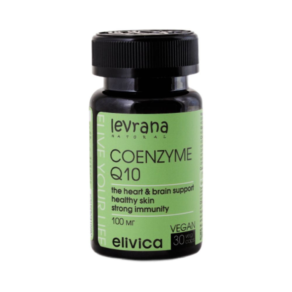Биологически активная добавка к пище Коэнзим Q10 (Coenzyme Q10) 30 капсул (Levrana)