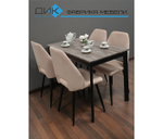 Стол обеденный Dikline L110 Black (раздвижной)