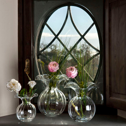 Ваза 18см IVV Primula прозрачная Италия фото