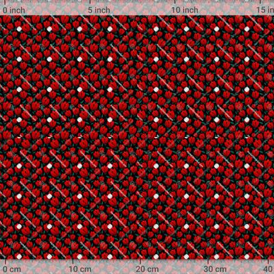 Красные тюльпаны на черном  by Art_and_patterns 1200 DPI