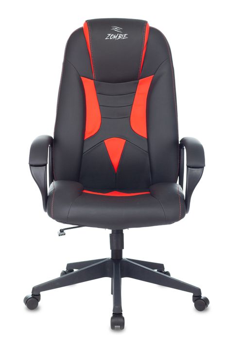 Кресло игровое Zombie 8 черный/красный искусственная кожа крестовина пластик Stool Group