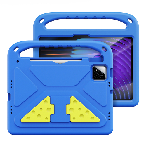 Детский чехол синего цвета на планшет Xiaomi Pad 7 и 7 Pro от от Dux Ducis, серия Puff Series Case