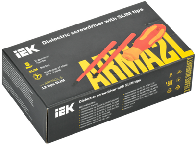 ARMA2L 5 Набор диэлектрической отвертки со сменными жалами SLIM Т2 13шт IEK