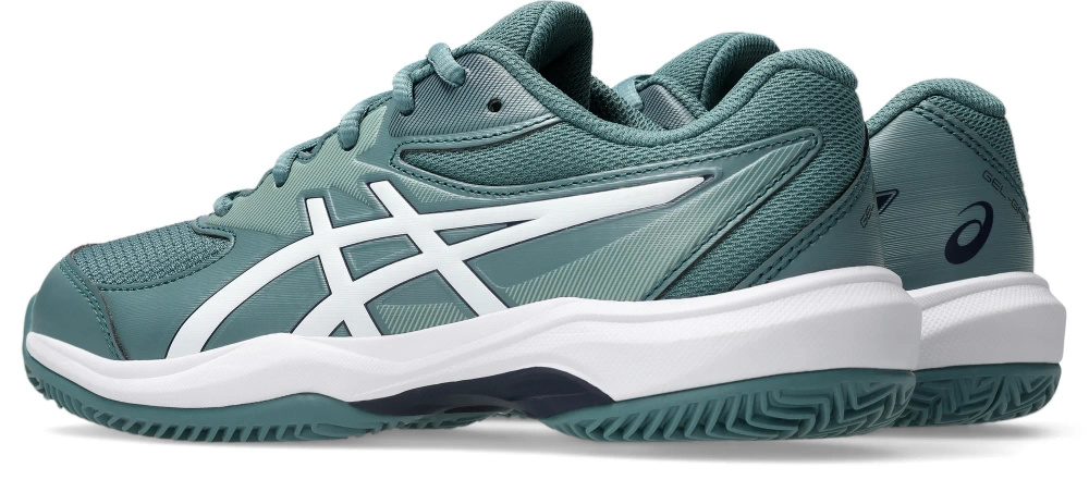 Детские Кроссовки теннисные  Asics Gel-Game GS Clay/OC - foggy teal/white