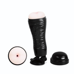 Мастурбатор-анус Flora с присоской в основании (Цвет: черный)