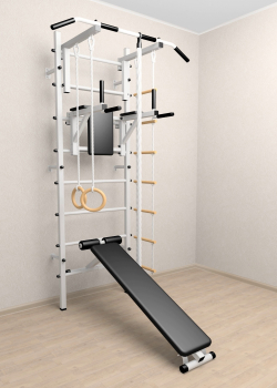 Шведская стенка Sv Sport 506 (Турник стандарт/Брусья/Скамья/Канат/Kольца/Лестница)