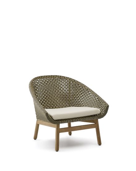 Кресло Olbia из искусственного ротанга и массива тика La Forma Испания
