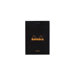 Блокнот Rhodia Basics №11 A7 в линейку 80 гр черный (116009C)