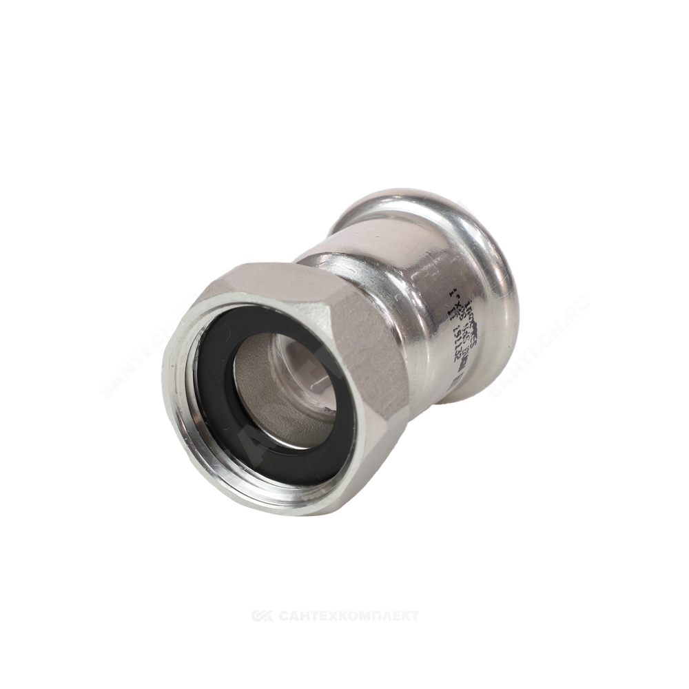 Муфта сталь нерж AISI 316L Дн 22х3/4" Ру16 пресс/нак/гайка Inoxpres RM 183022012