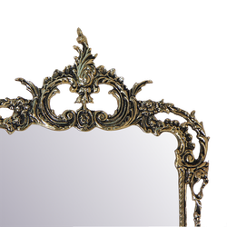 Bello De Bronze Зеркало в раме Рэтта, золото