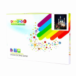 Алмазная мозаика Alingar, на подрамнике, с полным заполнением, (матов.), 20х30 см, 22 цвета, "Мечеть Кул-Шариф"