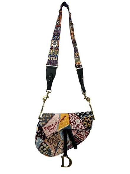Сумка Christian Dior Canvas Saddle Bag