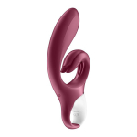 Бордовый вибратор-кролик 21,2см Satisfyer Love me