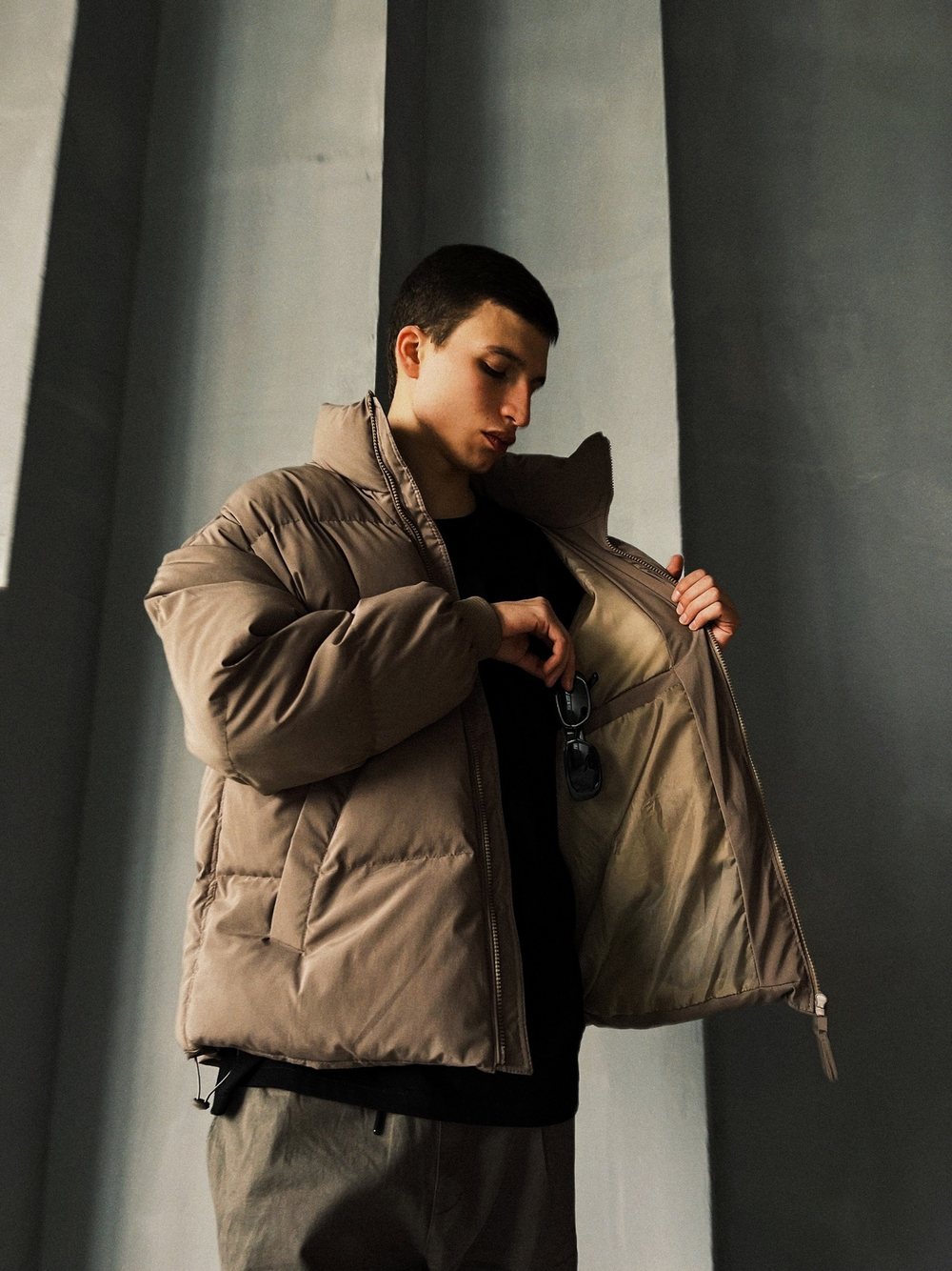 Куртка STUFF "Puffer" Коричневый